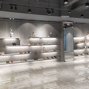 שידור ישיר מותאם אישית תצוגה מתלה מסך חנות נעליים תצוגה דוכן יופי סלון קוסמטיקה ארון בגדים - Product Image 4