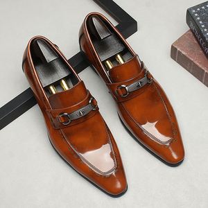 Nouvelles Chaussures Habillées en Cuir Véritable pour Hommes Style Anglais, Imperméables, Légères, Confortables, Respirantes et Tendance - Product Image 5