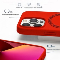 Vloeibare siliconen magnetische oplaadhoes voor 18 Pro Max 16/14 modellen, grote valbescherming