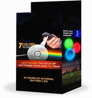 Balles de golf LED activées par la lumière, balles de golf lumineuses activées par l'obscurité, balles de golf à lueur automatique