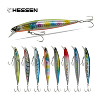 Leurres de pêche flottants ABS colorés pour eau douce et eau salée avec hameçon 20g 120mm, leurres durs type Minnow pour la pêche au bar