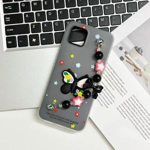 Baili เคสโทรศัพท์ประดับมุกผีเสื้อแบบ2-in-1ลายถั่วเยลลี่หลากสีสำหรับ Redmi K80 Pro/A3/15C - Product Image 2