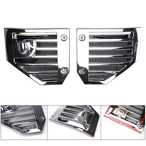 Grilles de ventilation latérales chromées pour capot, garnitures de <span class=keywords><strong>calandre</strong></span> pour <span class=keywords><strong>Hummer</strong></span> <span class=keywords><strong>H2</strong></span> 2006 2007 2008 2009, accessoires extérieurs automobiles - Product Image 3