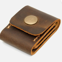 PU Leather Guitar Pick Holster and UKulele Pick Storage Bag Three-Fold Stringed Instruments Parts & Accessories Storage Box