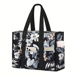 Multi-Pocket Tote <b>Bag</b> for Women Waterproof <b>Nursing</b> <b>Bag</b> with Multiple Convenient Pockets and Zipper - Product Image 2