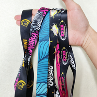 Lanière de sécurité personnalisée en polyester pour clés, avec boucle détachable, sangle pour badge d'identification et logo imprimé par sublimation sur mesure – Vente en gros