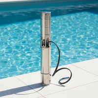 Pompe centrifuge submersible 6SP DONGDA en acier inoxydable pour puits profond, 3 pouces, 5KW, multi-étages, OEM, pour irrigation par aspersion