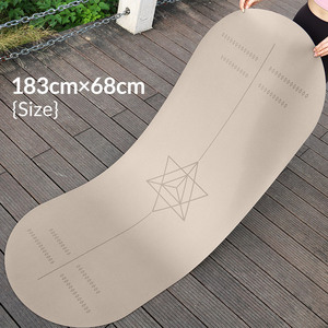 Tapete de Yoga de Caucho Natural PU de 183 cm, Rectangular, Antideslizante, Duradero, Ecológico, Lavable a Máquina - Product Image 1