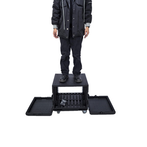 Estuche Rígido de Plástico de Seguridad de 2U 3U 4U 6U para <span class=keywords><strong>Shure</strong></span> Ulx4D, Estuche de <span class=keywords><strong>Rack</strong></span> de Amplificador Ata Negro Resistente a Impactos con Dos Puertas - Product Image 6