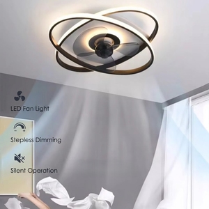 Smart Living Room Bedroom <b>Ceiling</b> Fan with <b>Light</b> ABS 3 Blades AGI32 Layout <b>Remote</b> <b>Control</b> Lamp Chandelier - Product Image 1