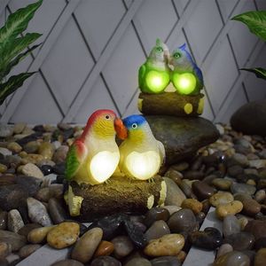 Solar <b>Parrot</b> Garden Lights LED Outdoor Decorative Resin Bird <b>Lamp</b> Water Resistant Free Standing - Product Image 1