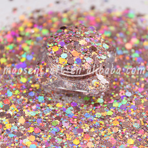 Nuovo Disegno Resistente Ai Solventi Poliestere Olografica In <span class=keywords><strong>Oro</strong></span> Rosa Chunky <span class=keywords><strong>Glitter</strong></span> Per La Nail Resina Tumbler - Product Image 1