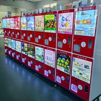 Distributeur automatique de capsules Gacha, compatible paiement par pièces/billets/code QR, fabriqué par le fabricant d'origine (OEM), pour jouets en capsules de 50-80 mm