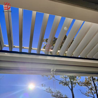 Pergola Bioclimatica en aluminium de taille personnalisée persiennes réglables pour toit jardin supermarché balcon piscine terrasse