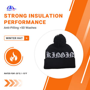 Berretto in maglia acrilica spazzolata-pelle morbida-caldo viaggio invernale/sci all'aperto. Easy Pack Unisex regolabile per improvvisi - Product Image 1