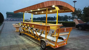 CE Certification Mobile Bar Electric Beer Bike Pedal Street Outdoor Bus Bar Cart - Product Image 6