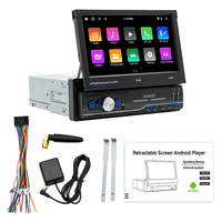 Autoradio universel 7 pouces à écran tactile capacitif avec Carplay sans fil et Android Auto 1Din, autoradio Android simple DIN