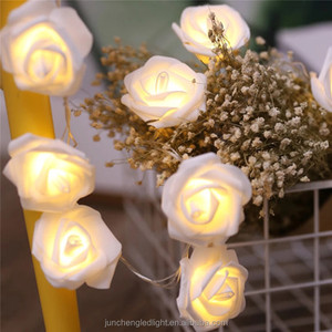 Guirlande lumineuse Led Rose 10/20Led avec pile AA, Bouquet de fleurs élégant pour mariage, fête, décoration de la saint-valentin - Product Image 4