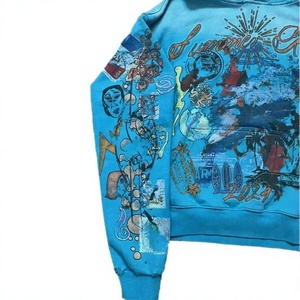 Sudadera con Capucha Azul para Hombre, Corte Regular, 100% Algodón, Diseño Casual de Invierno 2024 - Product Image 4