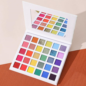 Palette de fards à paupières mats hautement pigmentés sur mesure OEM, marque privée, végane, sans cruauté, cosmétique, fard à paupières scintillant - Product Image 1