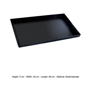 Plateau à pizza Blue Angoli Retti en acier inoxydable 60 x 40 x 3 cm, fournitures de restauration pour hôtels, vente en gros - Product Image 3