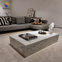 Table basse en marbre de luxe KT STONE, design moderne, facile à nettoyer, écologique, pour hôtel, villa, salon, chambre à coucher, meubles en marbre