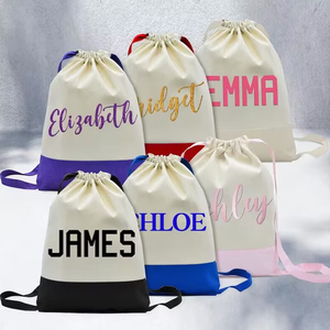 Giá rẻ khuyến mại vải Dây Kéo Túi dây mạnh mẽ thể thao dây kéo túi với logo dây kéo Ba lô - Product Image 3