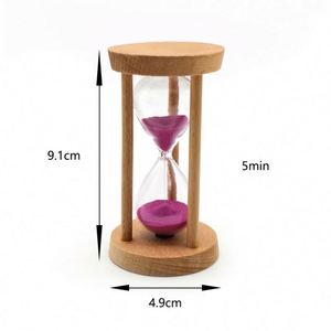 Reloj de Arena de Madera con Logotipo Personalizado, Temporizador de Arena Decorativo de 5 Minutos - Product Image 2