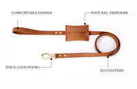 Accessoires pour chiens, harnais et laisse réglables en cuir souple pour chien, imperméable, anti-adhérent aux poils, harnais pour animaux de compagnie en stock