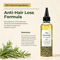 Huile Essentielle de Romarin Biologique Végétalienne Personnalisée en Gros pour Traitement Capillaire Épaississant et Hydratant en Profondeur du Cuir Chevelu