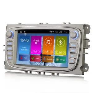 Erisin ES3109FS 7 "Quad-Core אנדרואיד 10.0 GPS WiFi 4G CarPlay TPMS DVR DAB + אנדרואיד רכב ניווט לפורד גלקסי פוקוס מונדיאו