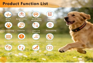 Collier intelligent USMILEPET pour surveiller la santé des animaux de compagnie, surveillance BCG et suivi de localisation 2 en 1, GPS pour chien - Product Image 2