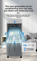 Refroidisseur d'air évaporatif électrique à double commande mécanique 3 vitesses OEM 32L pour la climatisation quotidienne domestique