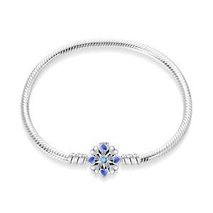 Bracciale Charm in <span class=keywords><strong>Argento</strong></span> Sterling <span class=keywords><strong>925</strong></span> Fai-da-Te, Gioielli alla Moda per Donne, Bracciali e Bangle con Zirconi a Forma di Serpente - Product Image 3