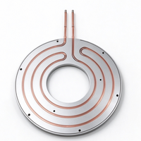 Dissipateur thermique personnalisé en cuivre pour onduleur 21060W, plaques froides en tube de cuivre pour équipement laser