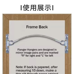 Wire Rope Hook Hardware Accessories Silver Metal Heavy Duty Drill Installation Hooks For <b>Picture</b> <b>Frame</b> Hanging - Product Image 5