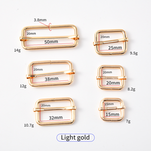 Boucles à glissière rectangulaires en métal réglables de 50mm pour <span class=keywords><strong>collier</strong></span> de <span class=keywords><strong>chien</strong></span> Pièces et accessoires spéciaux pour sac - Product Image 2