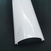 Harga pabrik akrilik susu lampu LED Strip penutup Diffuser dengan ekstrusi plastik penutup polikarbonat penutup lampu dan bayangan