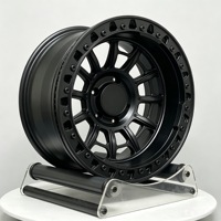 Jantes en alliage forgé tout-terrain personnalisées en deux parties, finition noire brillante, avec système Beadlock, 20, 21, 22 pouces, 5x130 pour Mercedes G63 G500 G550