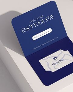 Logotipo impreso personalizado azul 10*15cm papel de arte tarjeta de felicitación caja de sobre tarjeta de regalo de membresía soporte de embalaje - Product Image 1
