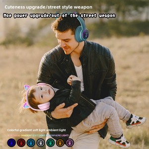 <span class=keywords><strong>Auriculares</strong></span> Inalámbricos <span class=keywords><strong>Bluetooth</strong></span> con <span class=keywords><strong>Orejas</strong></span> <span class=keywords><strong>de</strong></span> <span class=keywords><strong>Gato</strong></span> - <span class=keywords><strong>Auriculares</strong></span> Plegables con Iluminación RGB para Juegos <span class=keywords><strong>de</strong></span> Computadora, Fabricante Original - Product Image 3