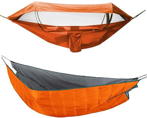Woqi – bâche de mouche de pluie <span class=keywords><strong>avec</strong></span> hamacs, <span class=keywords><strong>hamac</strong></span> Portable en Nylon léger imperméable <span class=keywords><strong>avec</strong></span> <span class=keywords><strong>moustiquaire</strong></span> pour une personne - Product Image 1