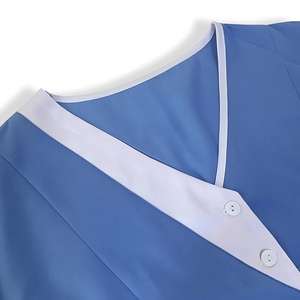 ชุดสครับยืดหยุ่น ป้องกันรอยยับ มีกระเป๋าหลายช่อง ดีไซน์แฟชั่นใหม่ สำหรับชุดยูนิฟอร์มโรงพยาบาลและสปา - Product Image 2