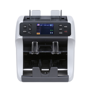 Machine de tri de billets à deux compartiments, de qualité professionnelle, avec écran tactile, pour le tri et le comptage de monnaies, 1000 pièces/min, devises mixtes - Product Image 1