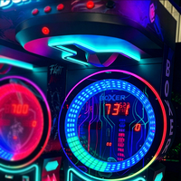 Machine de jeu d'arcade de boxe personnalisée avec testeur de force, version anglaise 110/220V