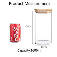 Bocaux carrés en verre avec couvercles en bambou, hermétiques, de qualité alimentaire, compatibles congélateur et micro-ondes, pour le stockage du café, du sucre, des préparations culinaires et de la nourriture en préparation.