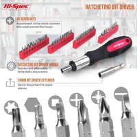 Ensemble d'outils ménagers en acier et plastique de 71 pièces avec pinces multifonctions, marteau à griffes, tournevis, taraudeur dans une boîte à outils en plastique