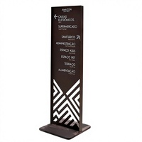 Grand panneau publicitaire LED double face en aluminium pour extérieur, totem lumineux pour publicité commerciale, idéal pour les centres commerciaux et les hôtels