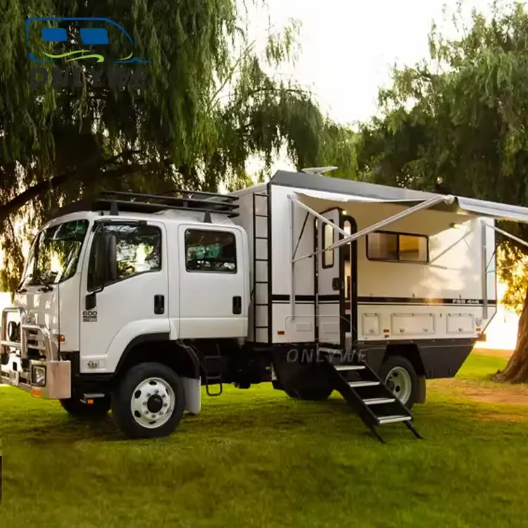 ONLYWE özel 4X4 Rv karavan kamyon vücut Unimog Expedition araç kamyon Camper tuvalet ile pikap için