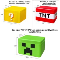 Boîte de rangement périphérique en plastique ABS de 40 pièces pour blocs de construction éducatifs pour bébés de 0 à 3 mois, collection mondiale transfrontalière pour enfants